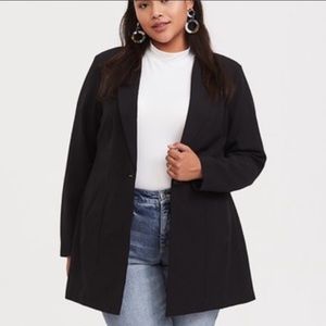 Longline boyfriend fit blazer